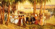 Frederick Arthur Bridgman Procession in Honor of Isis oil on canvas